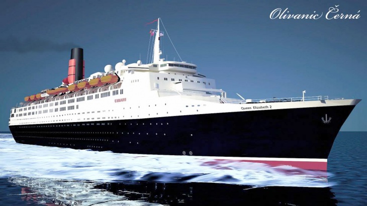 QE2 at Sea