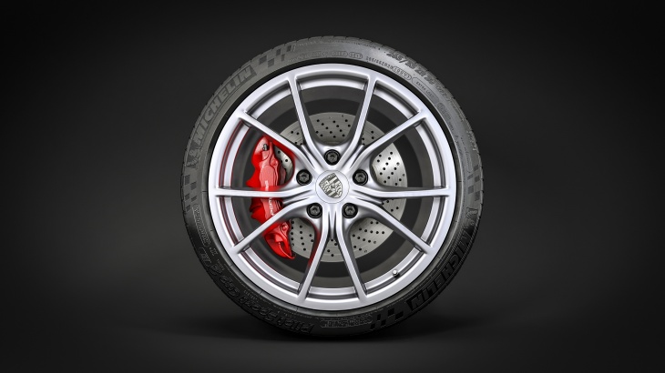 Porsche 911S Felge mit Michelin Pilot Sport Cup 2 Reifen