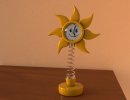 3D Bild: Blumen Uhr