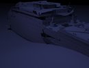 3D Bild: Titanic Wrack 