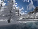 3D Bild: Schneelandschaft