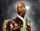 3D Bild: steampunked ironman