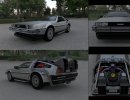 3D Bild: Back to the Future Delorean 