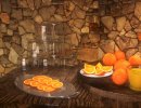 3D Bild: Orangensaft